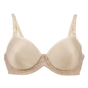 Cake Lingerie Waffles Bra Nursing Bra Underwire T-shirt Satin Nude